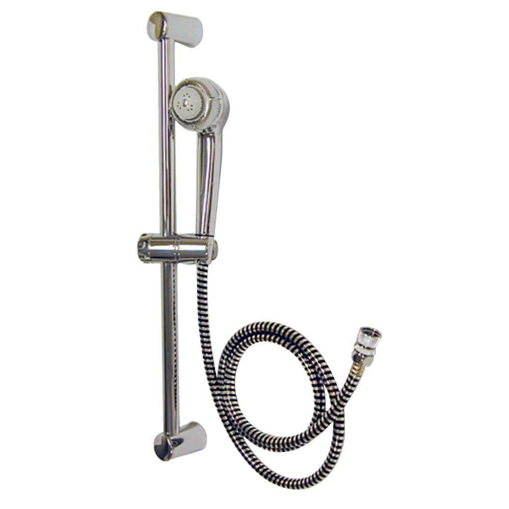 Mabis 1 Spray Wall Bar Shower Kit In Chrome