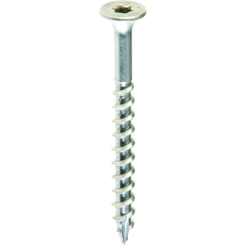 Serval Products #10 x 3 Stainless Steel Deck Screw Type 17 Point Square Drive Wood Cutting Point 18-8 100 Pack