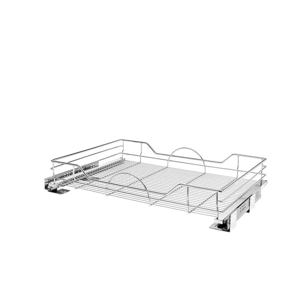 RevAShelf 6 in. H x 32.38 in. W x 21.75 in. D Chrome PullOut Basket