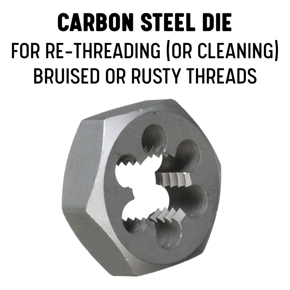6g Hex Rethreading Die M6 X 1 Pitch Steel Carbon Metric Hexagon Taper Pipe Die Accuracy Grade