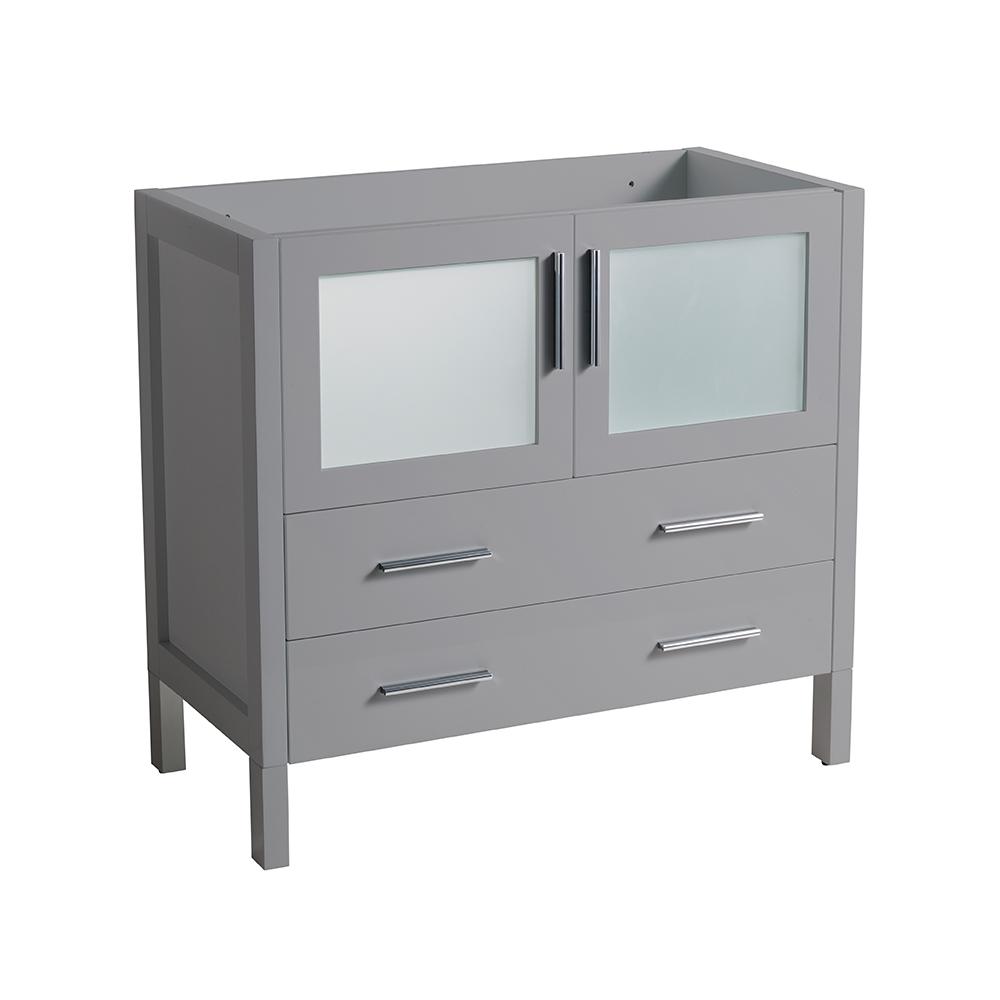 Fresca Single Sink Vanities Without Tops Bathroom W Modern Bath Vanity Cabinet Only In Gray