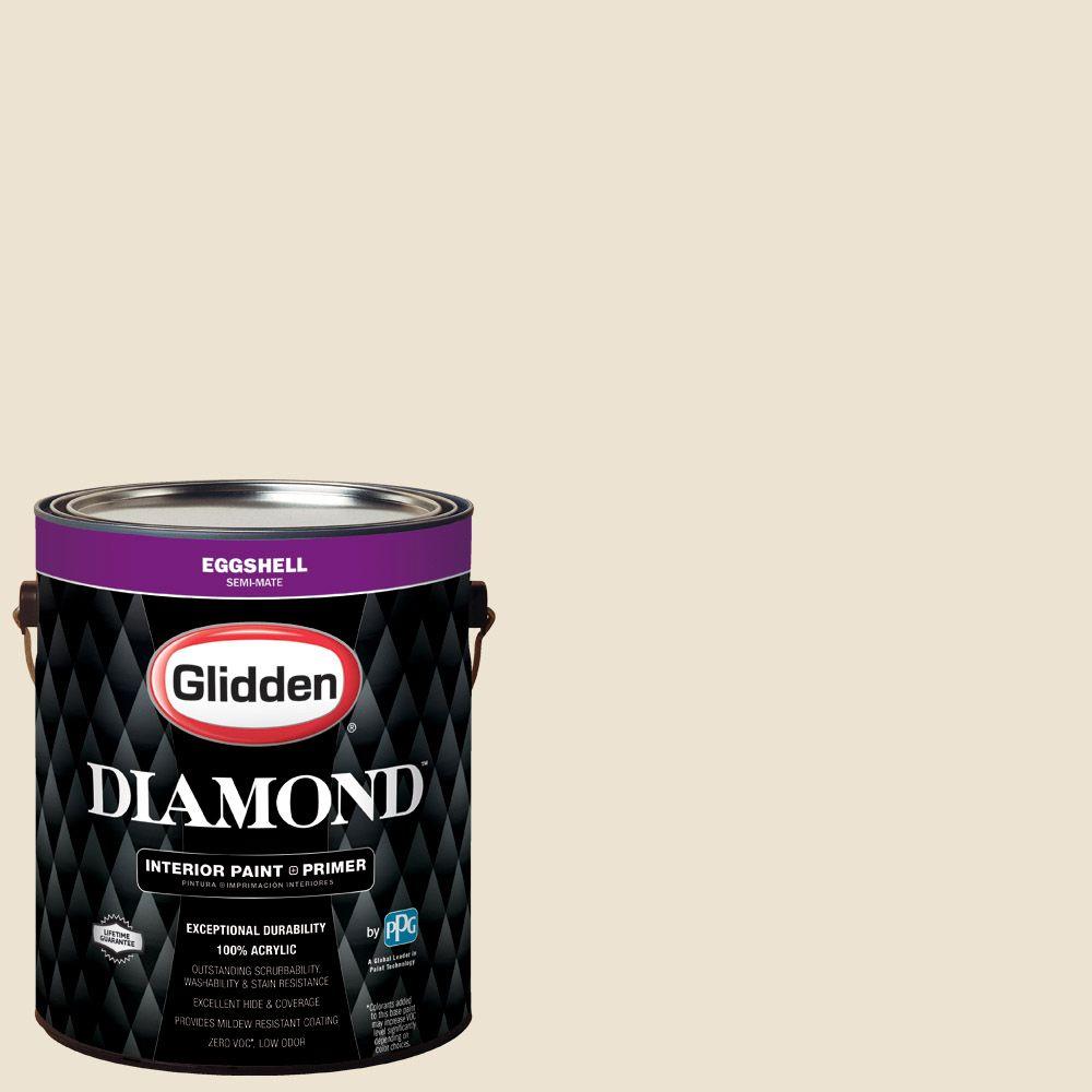 Glidden Diamond 1 gal. HDGWN31 Elegant Ivory Cream Eggshell Interior