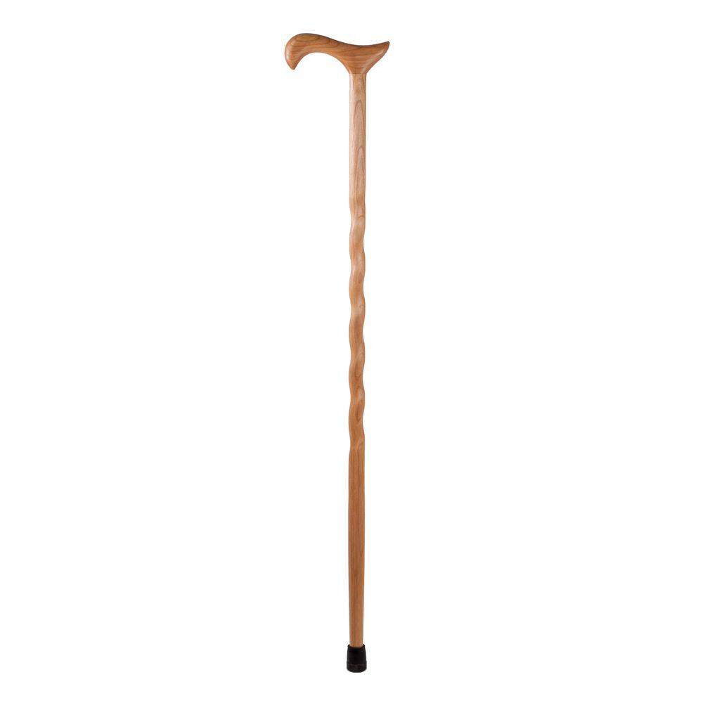 Brazos Walking Sticks 37 in. Twisted Cherry Derby Walking Cane-502-3000 ...