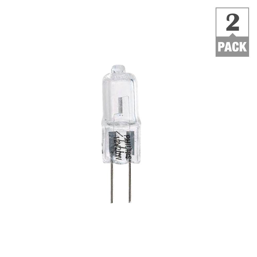 Philips 20 Watt T3 Halogen 12 Volt G4 Capsule Dimmable Light Bulb 2
