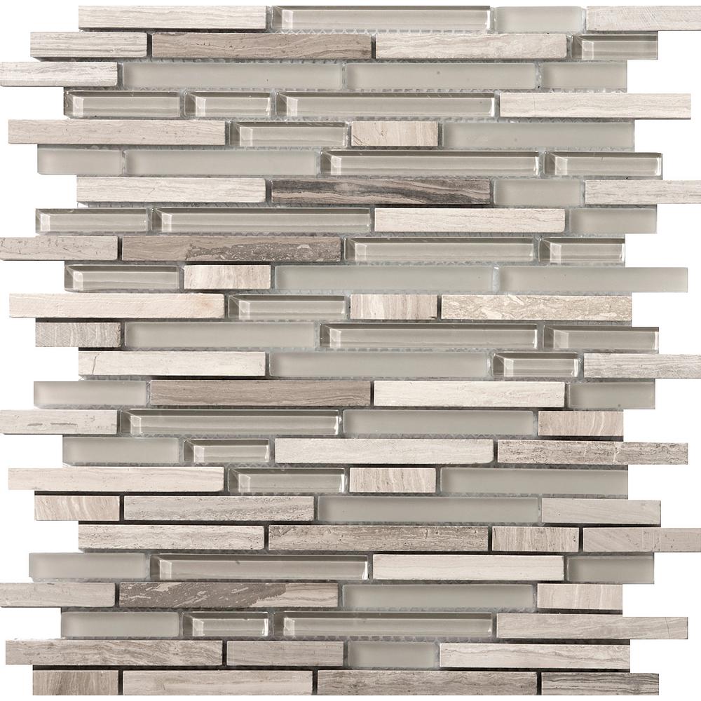 Lucente Certosa Gloss Matte Mix 12 05 In X 8mm Glass Mesh Mounted Mosaic Tile 1 07 Sq Ft