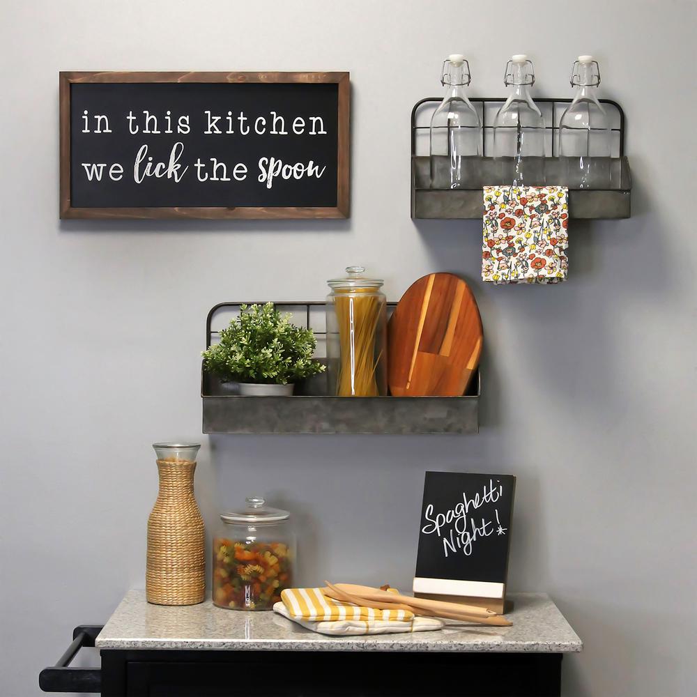 Stratton Home Decor In This Kitchen We Lick The Spoon Wood Wall Art S23826 The Home Depot