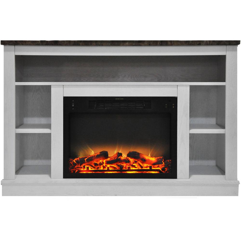 Hanover Drexel 34 In Electric Fireplace With Enhanced Log Display