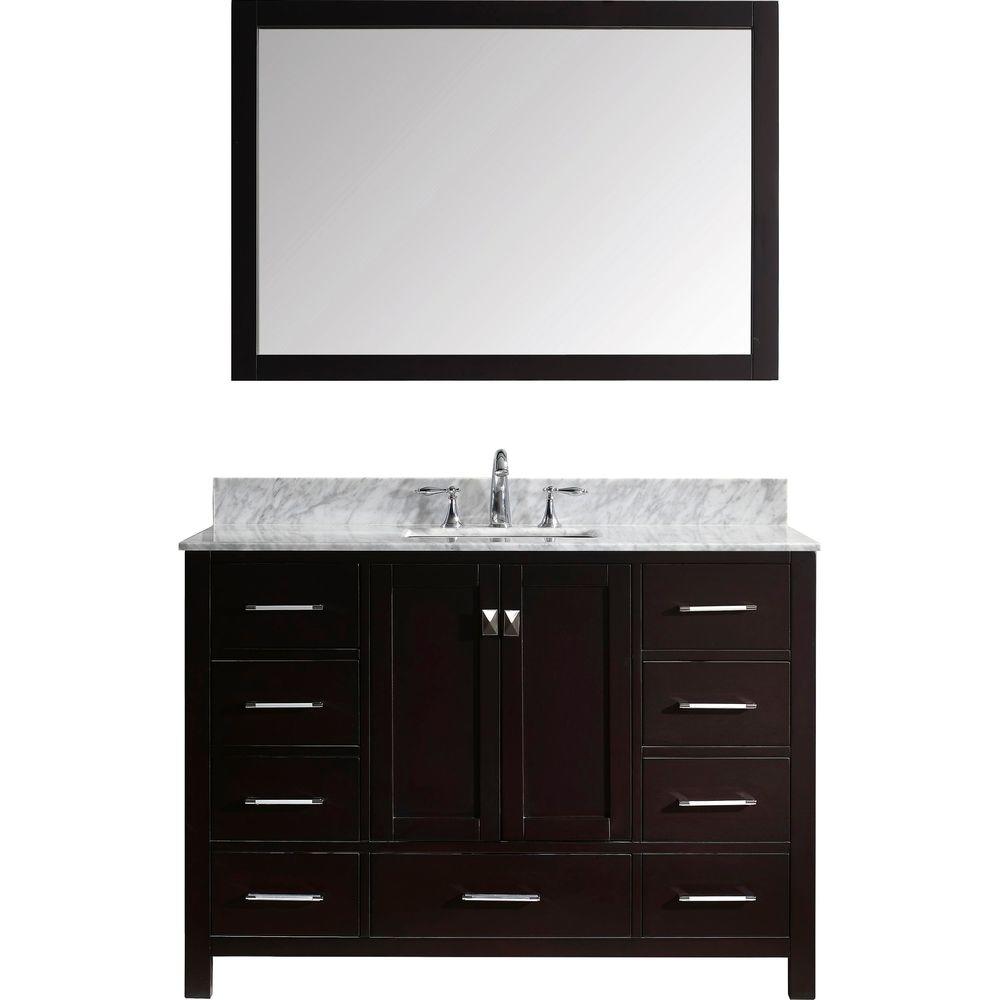 Virtu Usa Caroline Avenue 48 In W X 36 H Vanity With Marble Virtu Usa Caroline Avenue 48 In W X 36 H Vanity With Marble