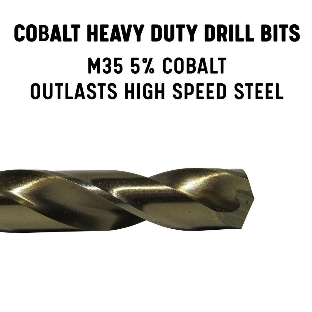 drill america 7 64 in x 12 in cobalt aircraft extension drill bit glbcox127 64 the home depot drill america