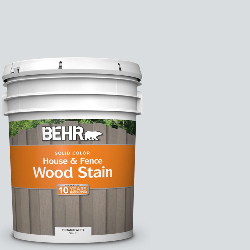 BEHR 5 gal. ECC332 Silver Sands Solid House and Fence