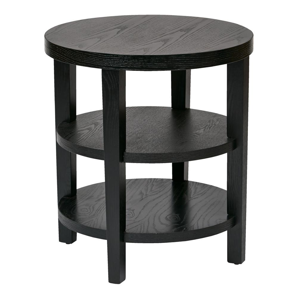 Merge 20 In Black Round End Table