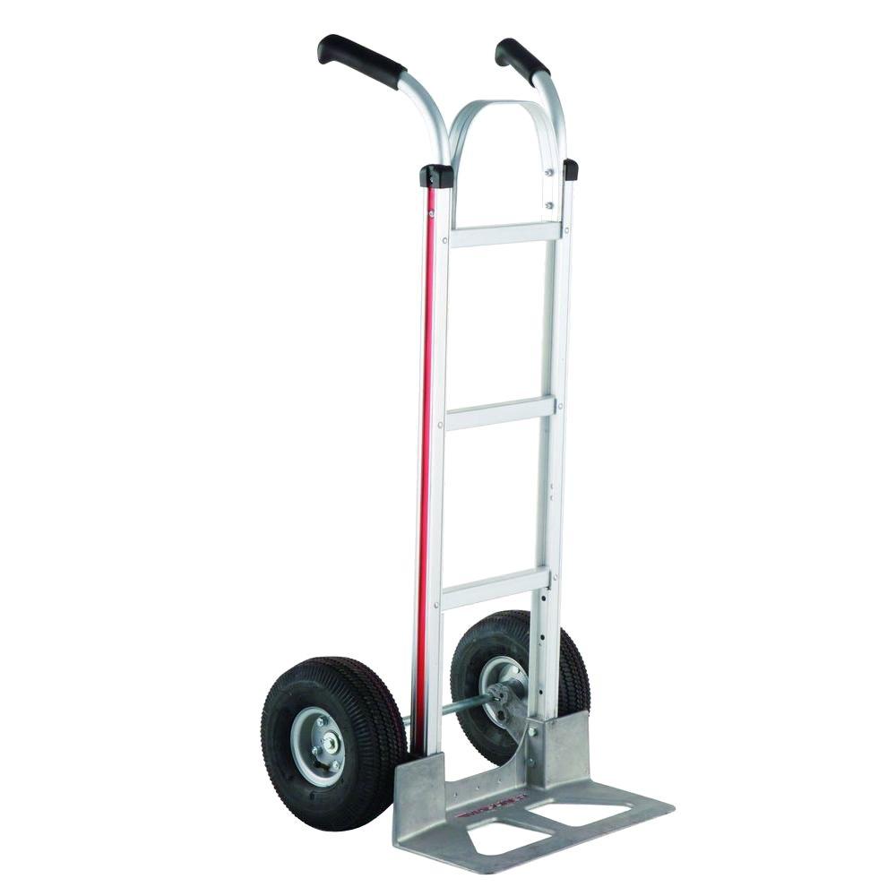 Magliner 500 lb. Capacity Aluminum Modular Hand Truck with Double Grip Handles and Pneumatic 