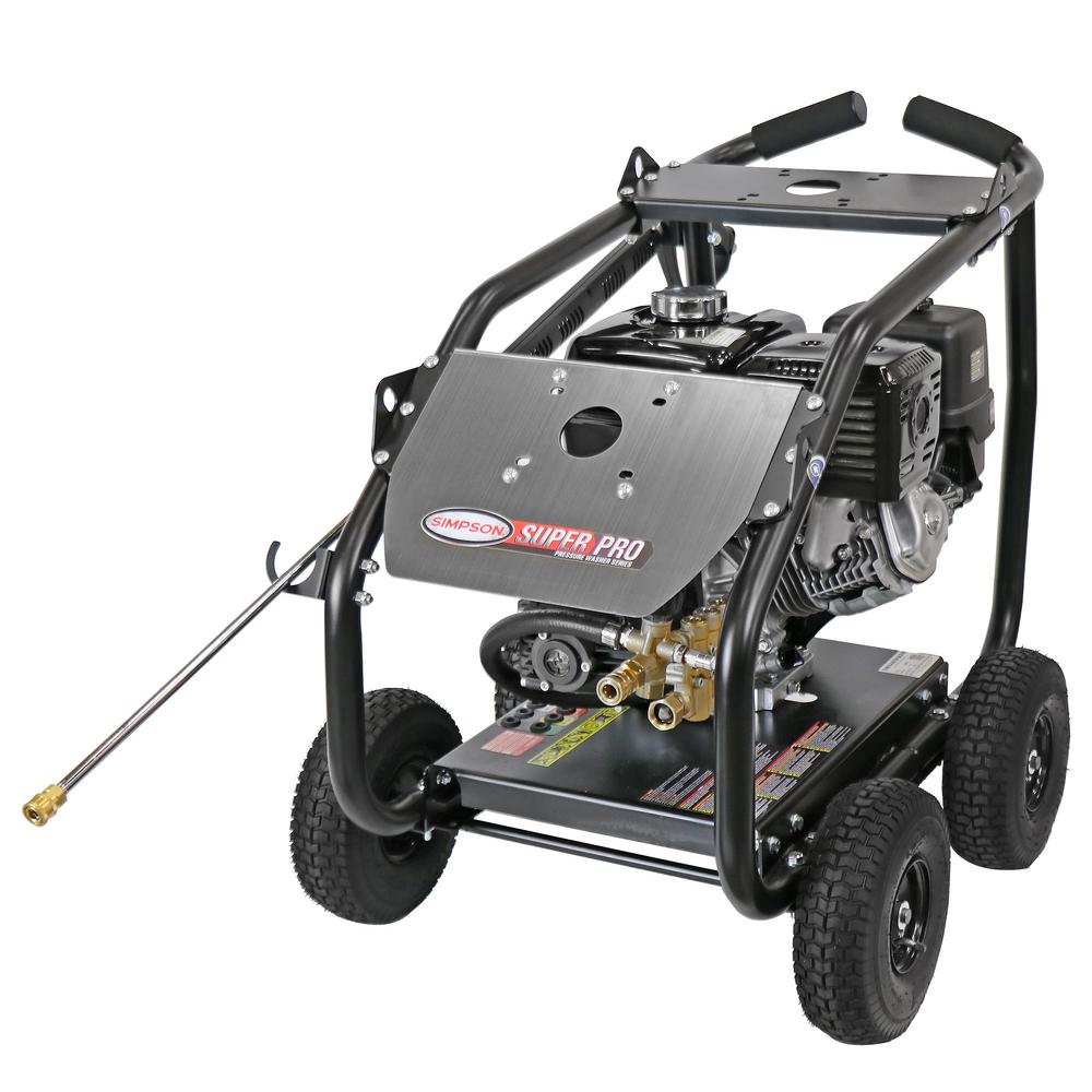Simpson Simpson Powershot Ps3228 S 3300 Psi At 2 5 Gpm Honda Gx200 Cold Water Pressure Washer 60629 The Home Depot