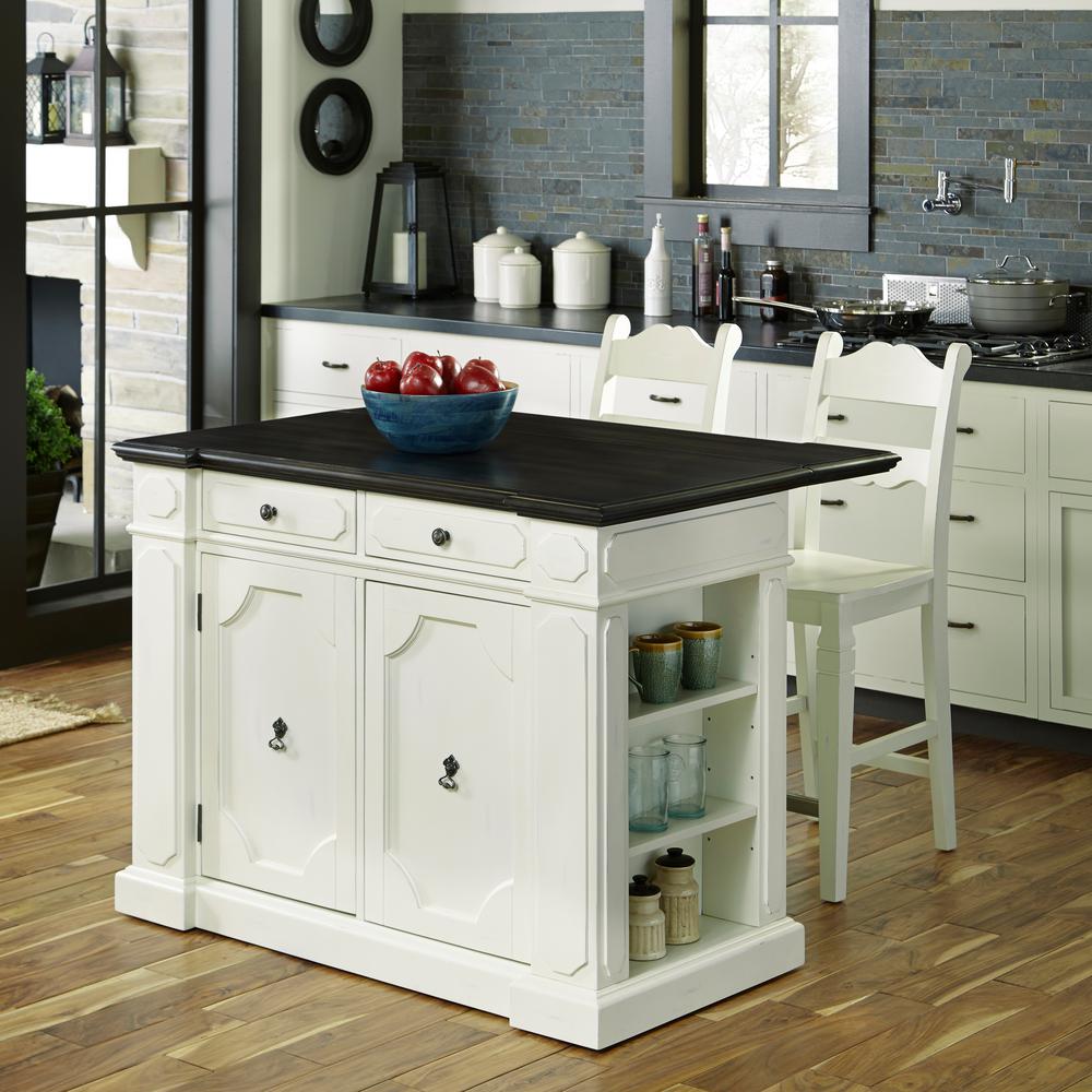 Home Styles Aspen Rustic Cherry Kitchen Island With ...