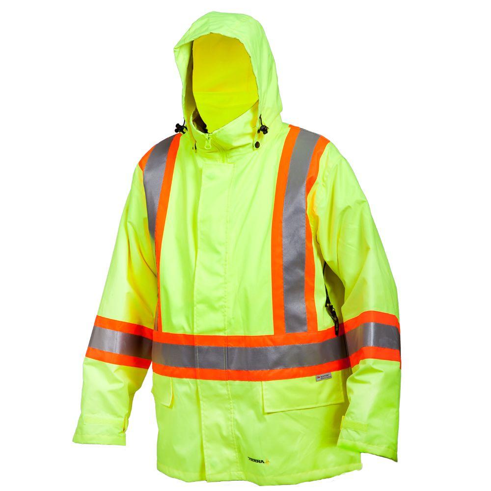 Terra 2-In-1 XX-Large Lime Green Jacket Poly/PVC Material with ...