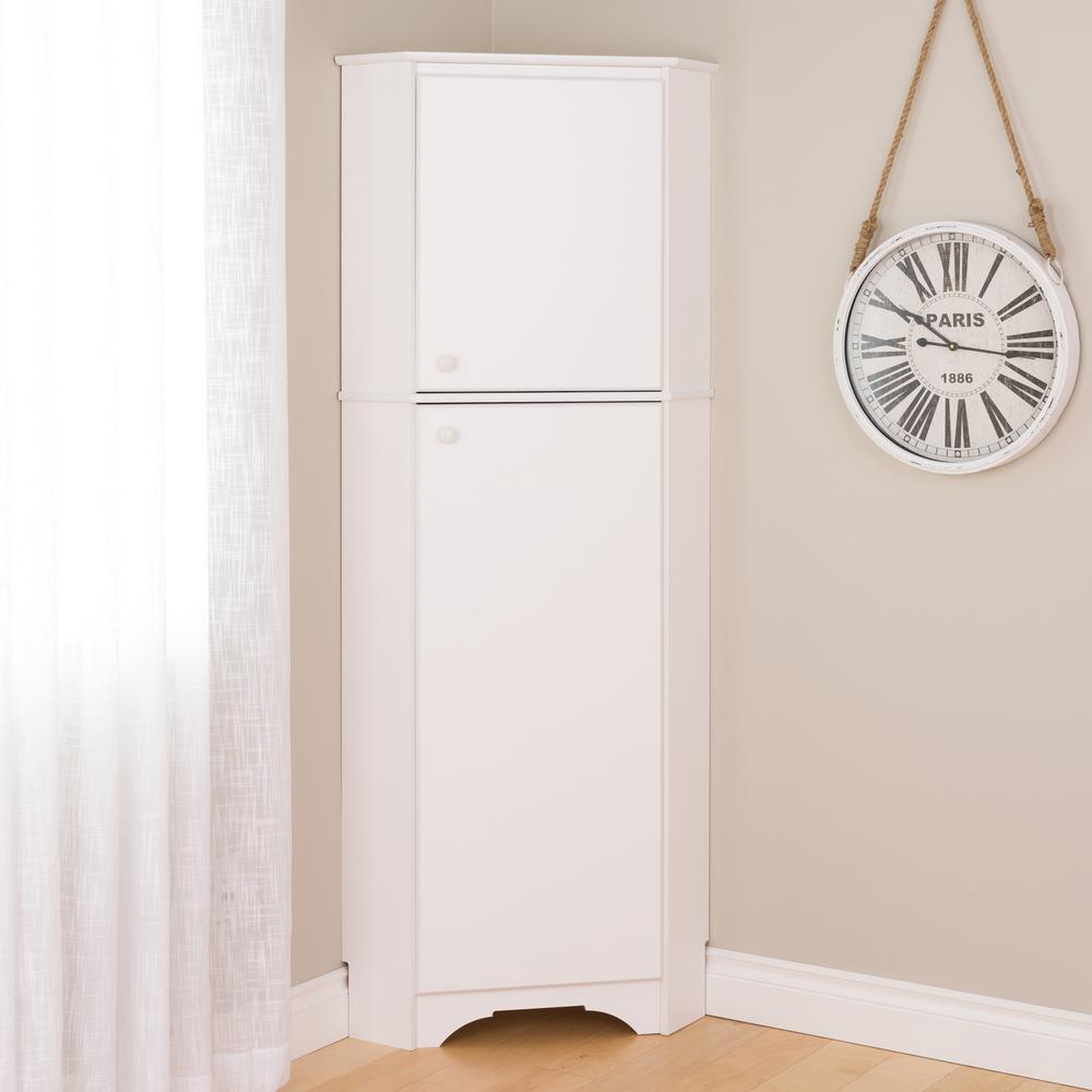 Prepac Elite Tall White Laminate Storage Cabinet Wscc 0605 1 The