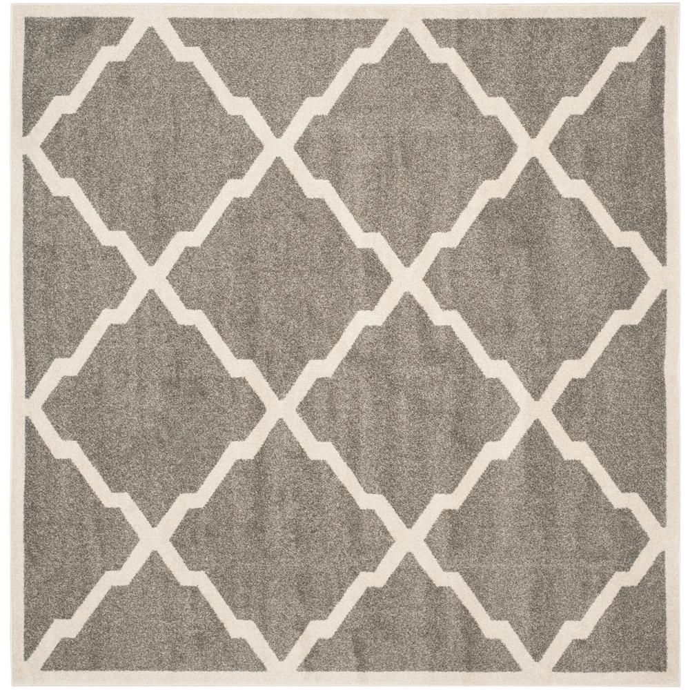 Safavieh Amherst Dark Gray/Beige 7 ft. x 7 ft. Indoor/Outdoor Square