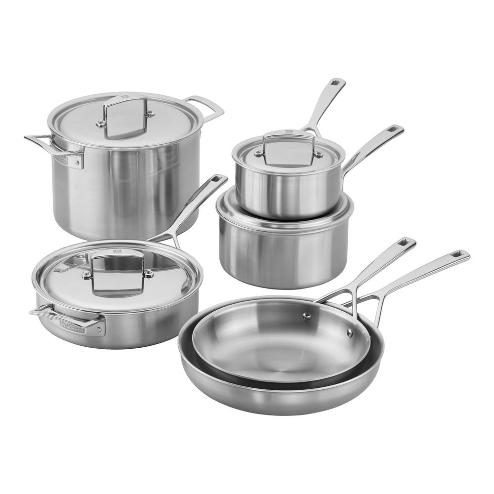 UPC 035886328276 product image for ZWILLING J.A. Henckels Zwilling Aurora 10-Piece 5-Ply Stainless Steel Cookware S | upcitemdb.com
