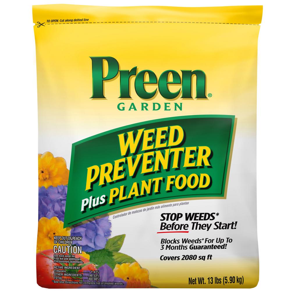 Preen 13 lbs. Garden Weed Preventer Plus Plant Food Preen 13 lbs. Garden Weed Preventer Plus Plant Food