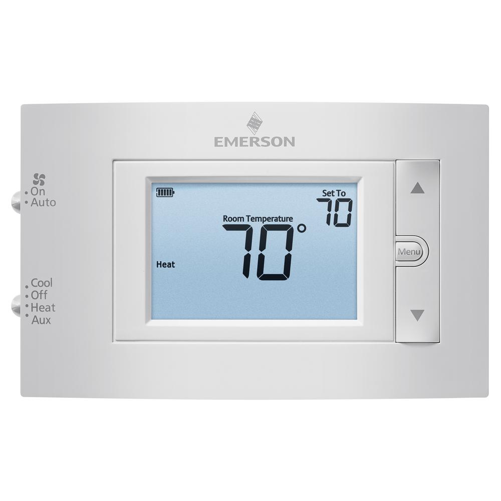 Emerson Digital Non-Programmable Thermostat-1F83H-21NP ... emerson digital thermostat wiring diagram 