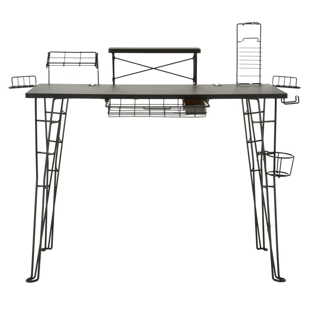 Atlantic Black Gaming Desk 33935701 The Home Depot Internet 203460551 6 Atlantic Black Gaming Desk