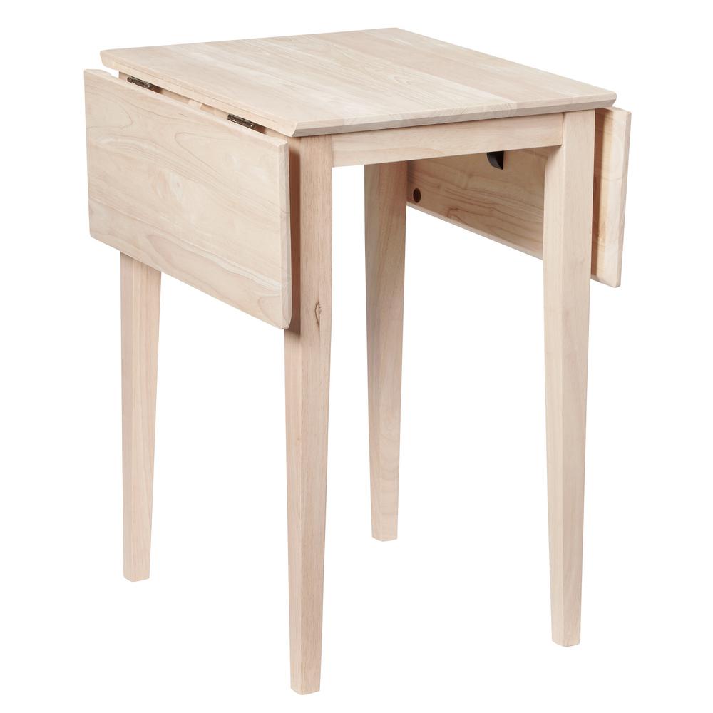 International Concepts Small Drop Leaf Wood Unfinished International Concepts Small Drop Leaf Wood Unfinished