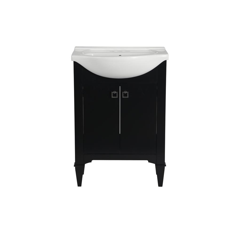 24 In W X 17 D 34 H Bath Vanity Espresso With Ceramic W X 17 In D 34 H Bath Vanity