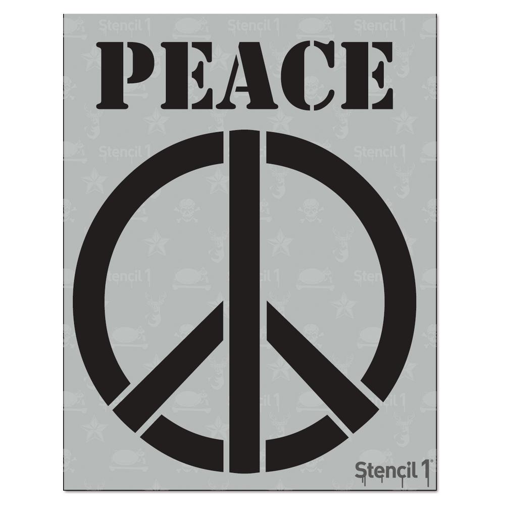 Stencil1 Peace Sign Stencil-S1_01_115 - The Home Depot