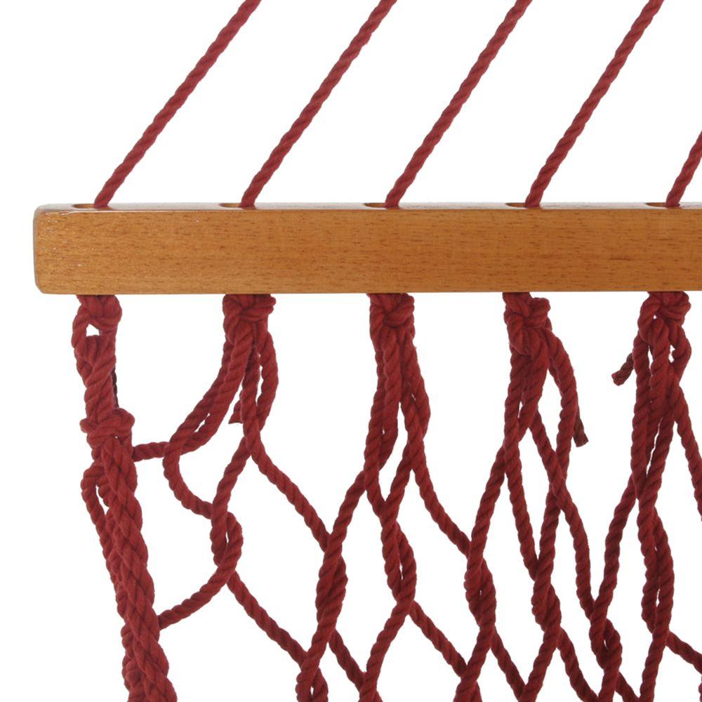 Pawleys Island 13 ft. DuraCord Presidential Rope Hammock 13 ft. Garnet by Pawleys Island