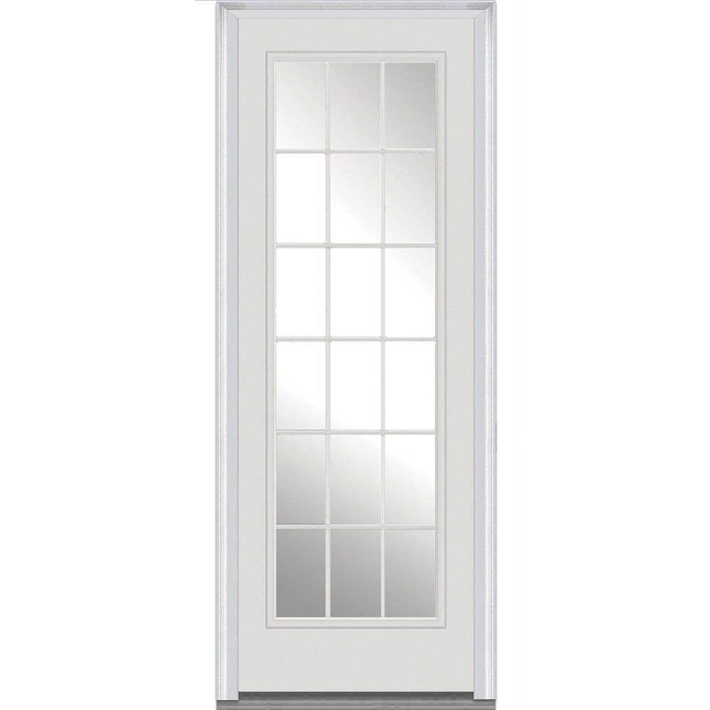 MMI Door 36 in. x 96 in. Clear Glass LeftHand Full Lite