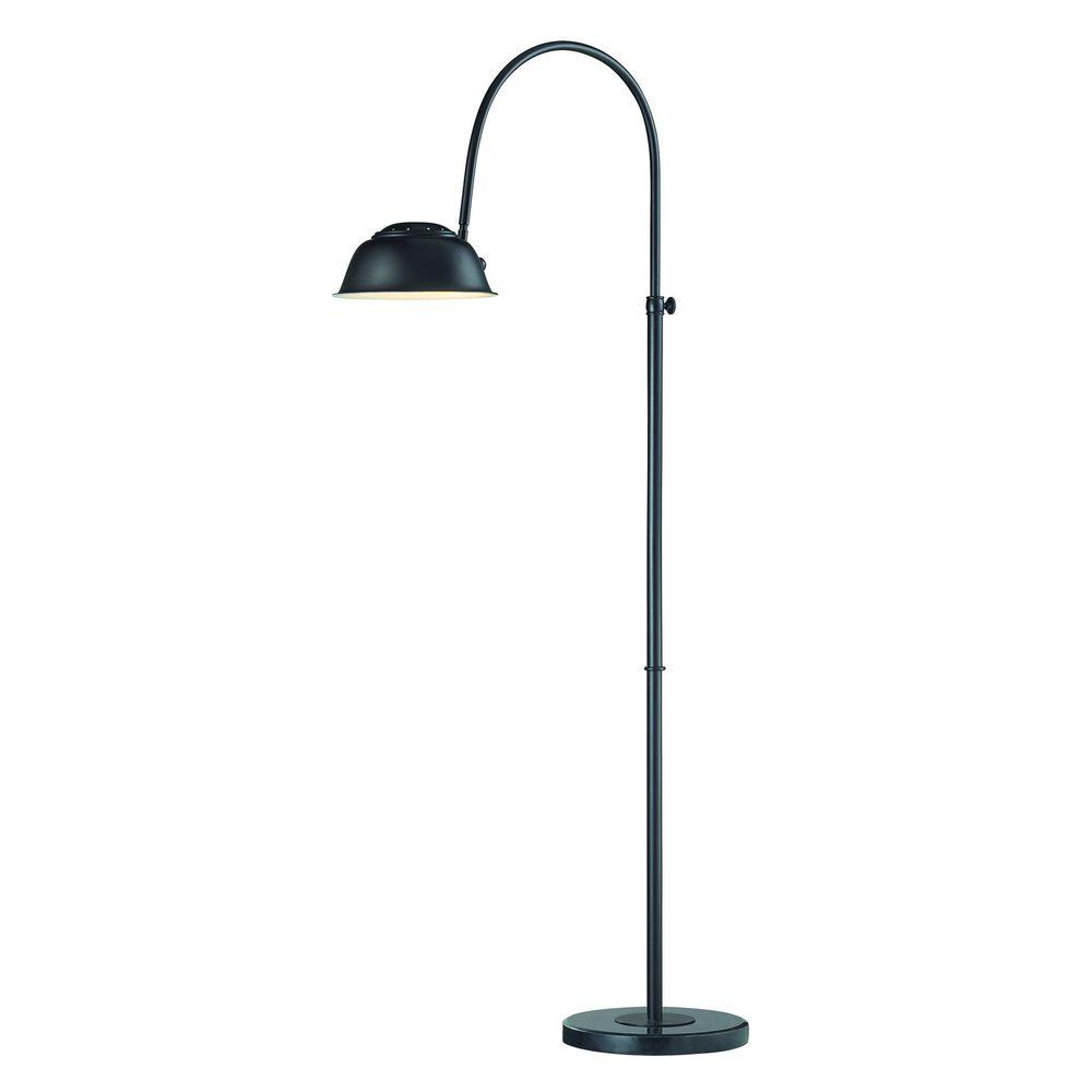 Titan Lighting Merriston 55 In Oil Rubbed Bronze With Marble Base Floor Lamp