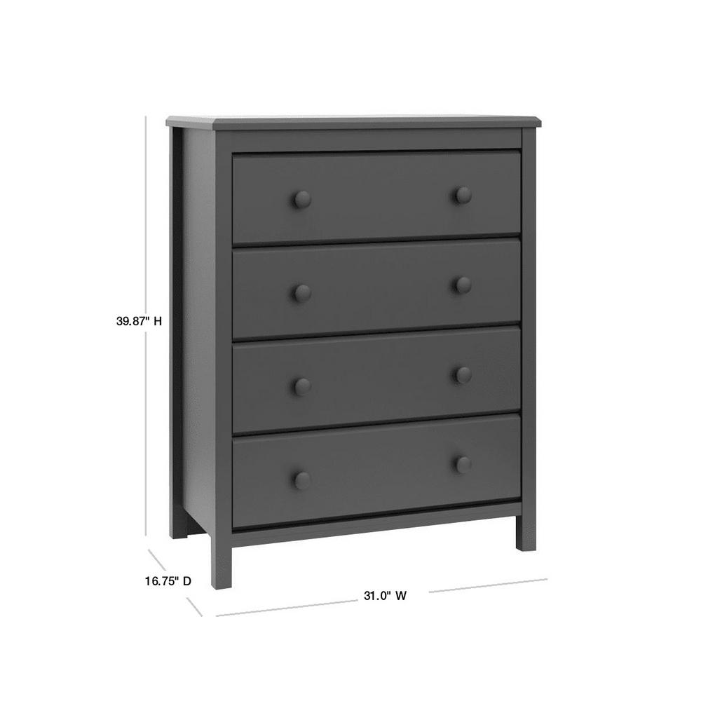 Stork Craft Storkcaft Alpine 4 Drawer Dresser Pebble Gray