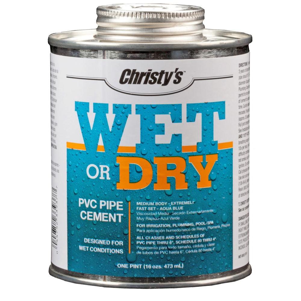 Christy's 16 oz. Wet or Dry Conditions PVC CementRHWETPT10 The