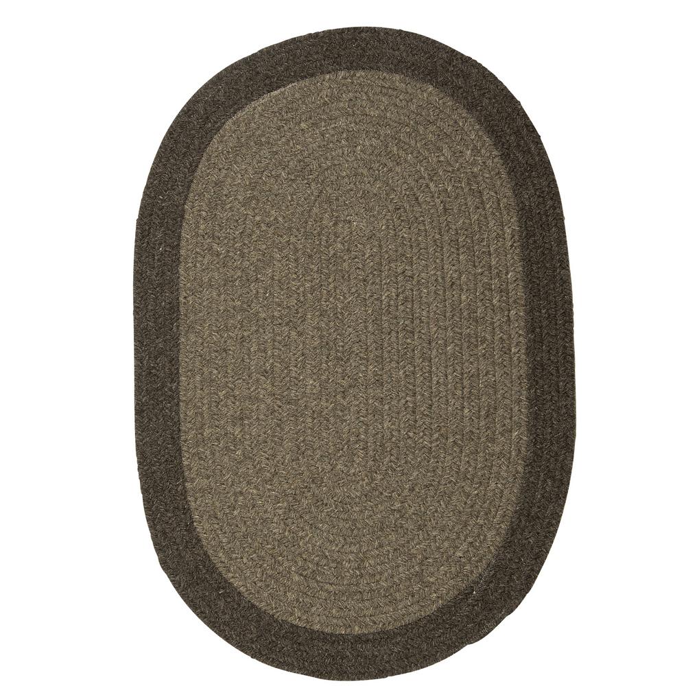 Braided Area Rugs The Home Depot North Brown Earth 10 Ft X 13 Braided Oval Area Rug