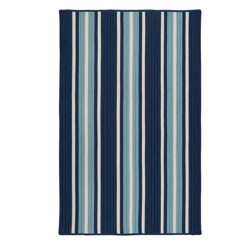 Colonial Mills Mesa Stripe Shoreline Blue 12 ft. x 15 ft. Indoor