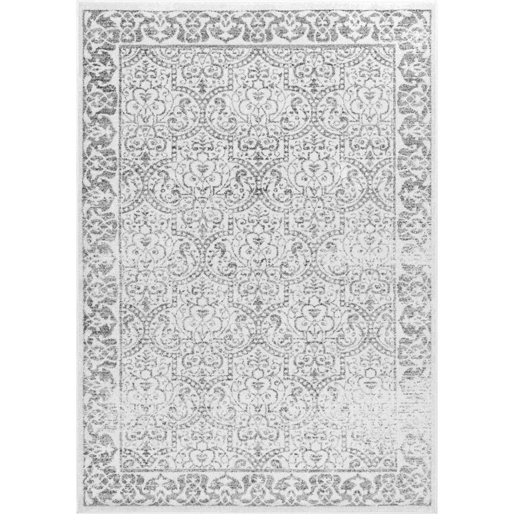 nuLOOM Amaral Trellis Gray 8 ft. x 10