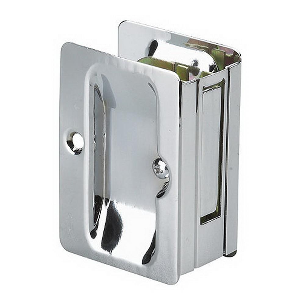 Onward 3 7 32 In Chrome Pocket Door Pull With Passage Handle