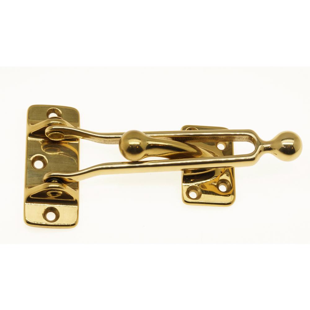 Solid Brass Swing Arm Security Guard With Ball End In Polished