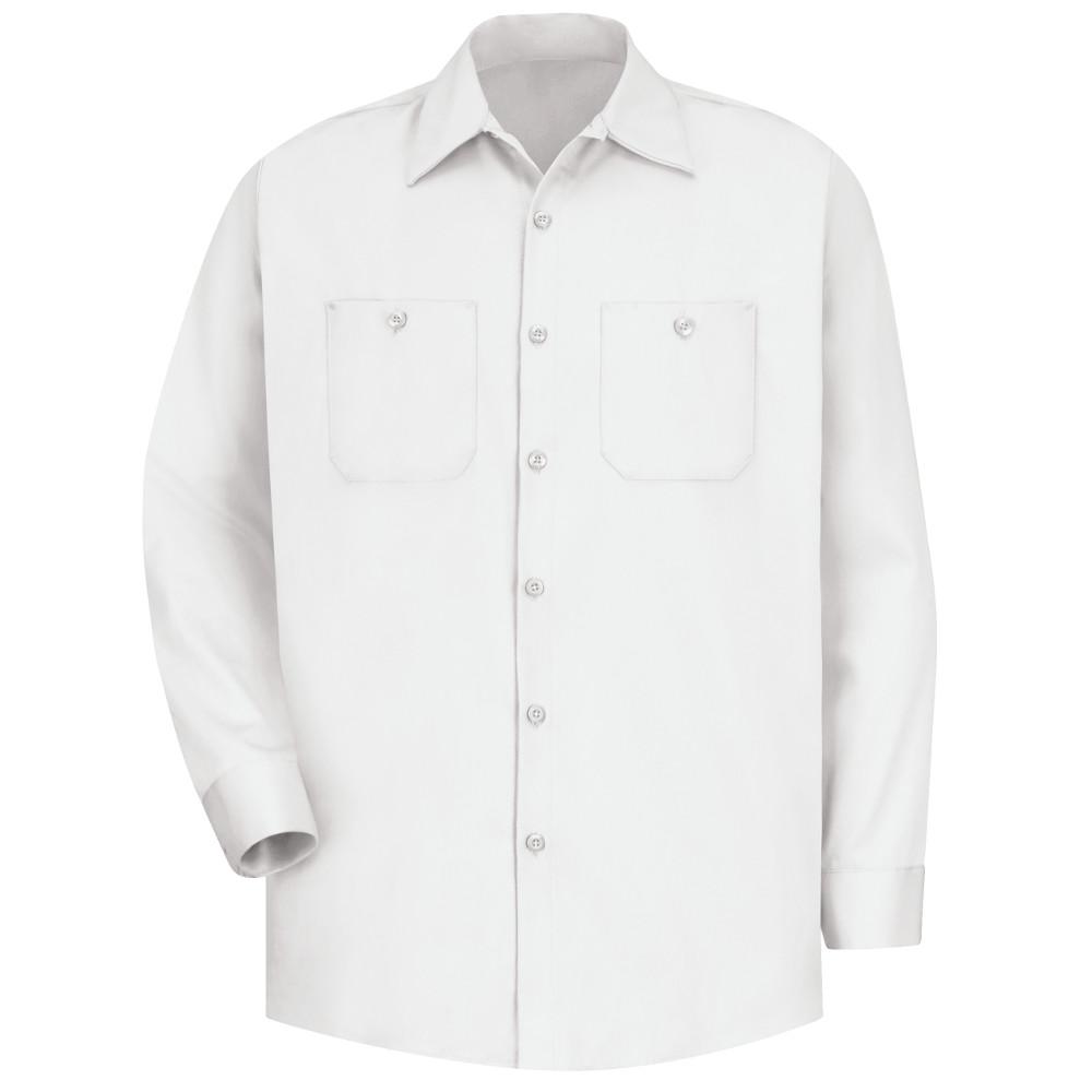 Red Kap Mens Size S White Wrinkle Resistant Cotton Work Shirt Red Kap Mens Size S White Wrinkle Resistant Cotton Work Shirt