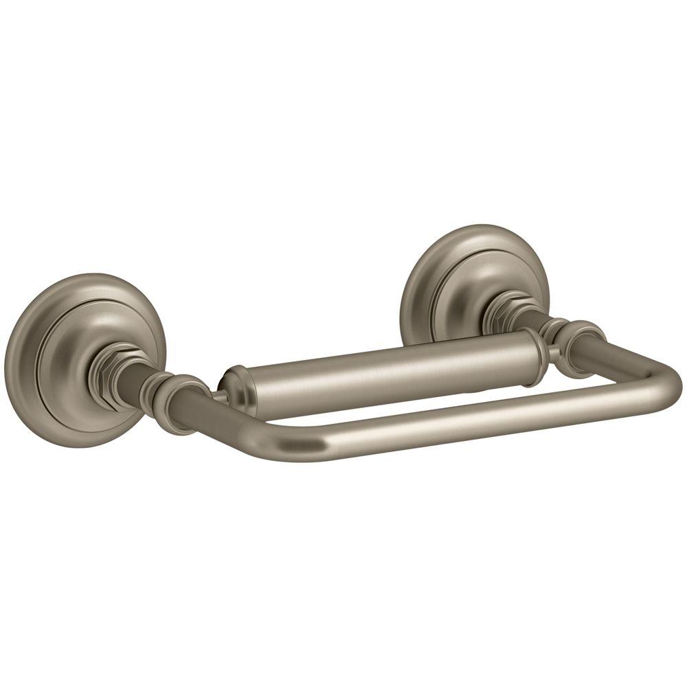 Kohler Artifacts Pivoting Double Post Toilet Paper Holder In Vibrant Kohler Artifacts Pivoting Double Post Toilet Paper Holder In Vibrant Brushed Bronze