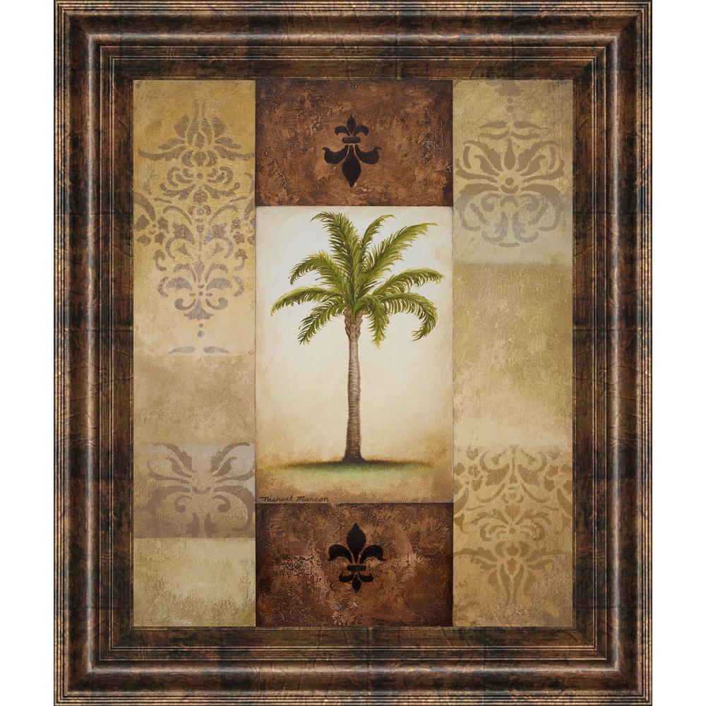 Classy Art 22 in. x 26 in. "Fantasy Palm I" by Michael Marcon Framed