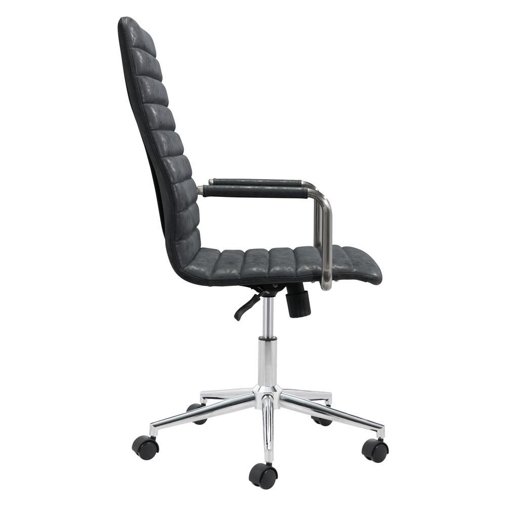 Zuo Pivot Vintage Black Office Chair 100772 The Home Depot