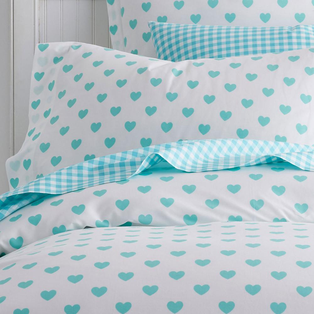 Company Kids By The Company Store Sweetheart Turquoise Cotton