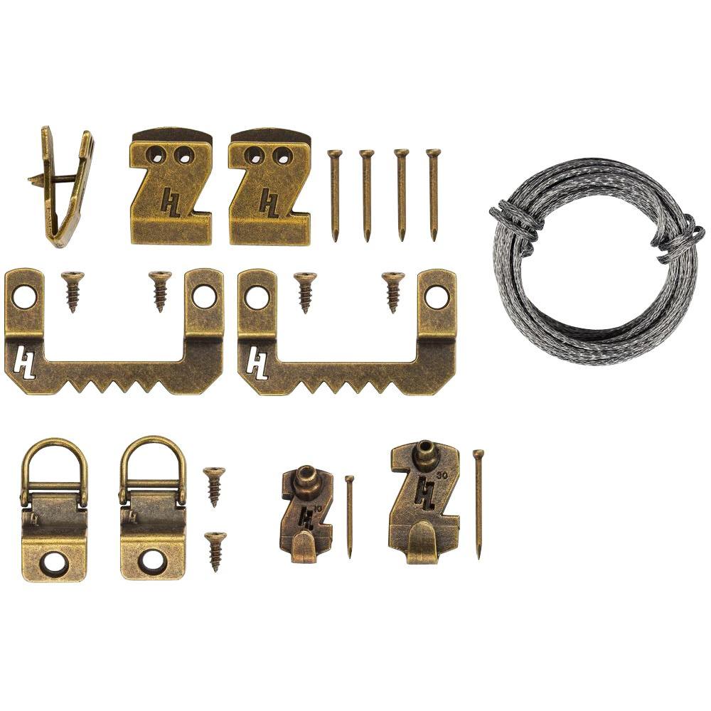 OOK Hangman 13Piece French Cleat Picture Hanger Kit with Wall Dogs