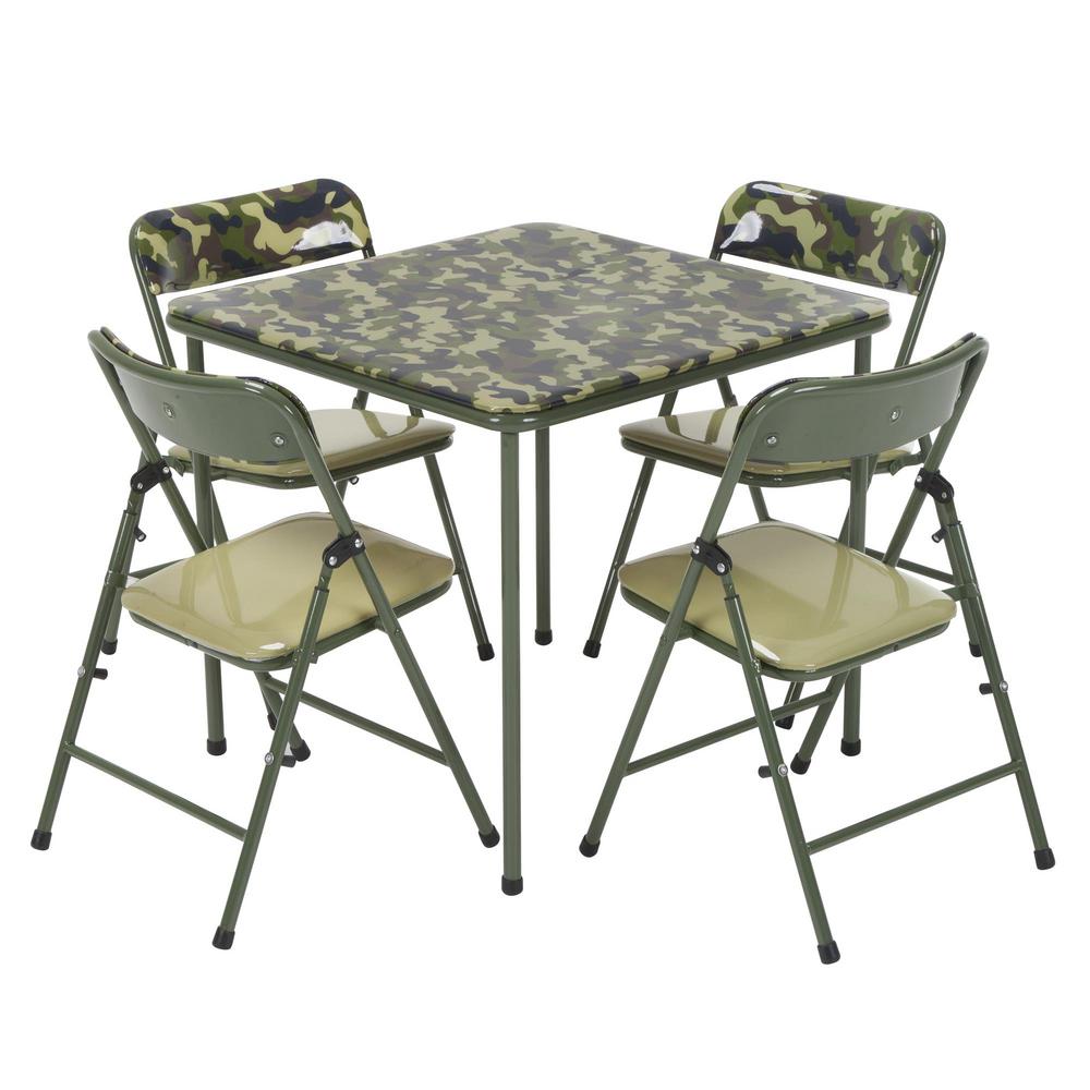childrens fold up table and chairs