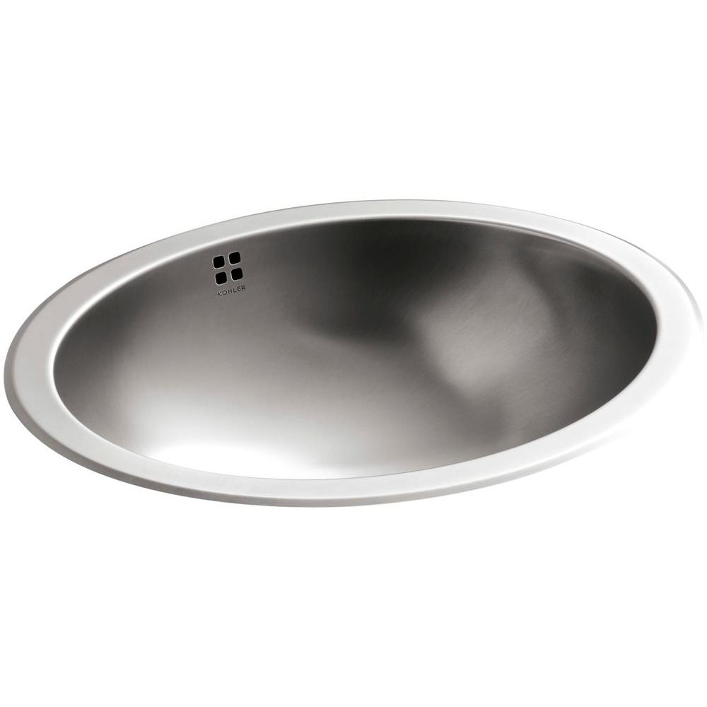 Types Of Bathroom Sinks The Home Depot Stainless Steel Undermount Bathroom Sinks