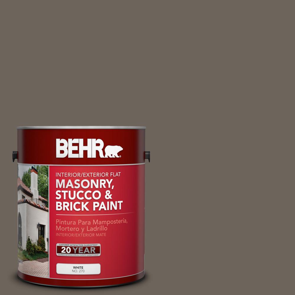 Behr 1 Gal N360 6 Patio Stone Flat Interior Exterior Masonry N360 6 Patio Stone Flat Interior Exterior Masonry