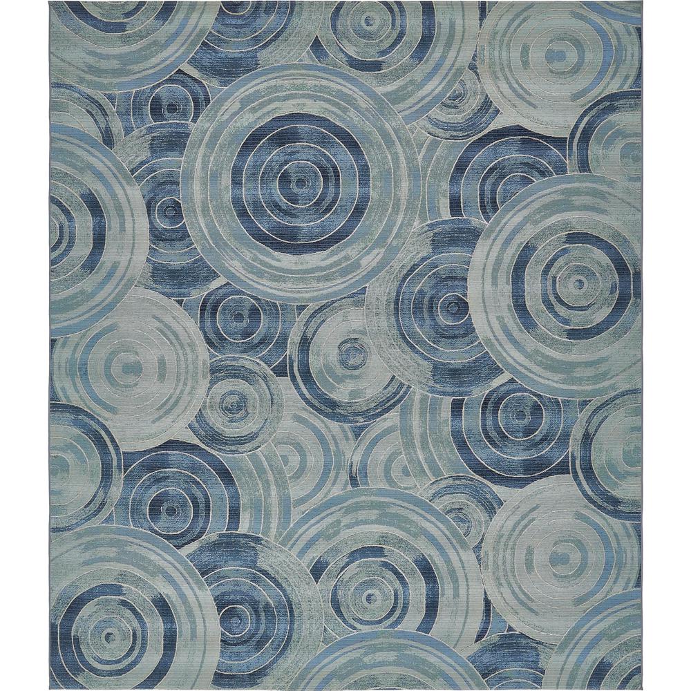 Unique Loom Outdoor Modern Light Blue 10 X 12 Rug 3138556 The Unique Loom Outdoor Modern Light Blue 10 X 12 Rug