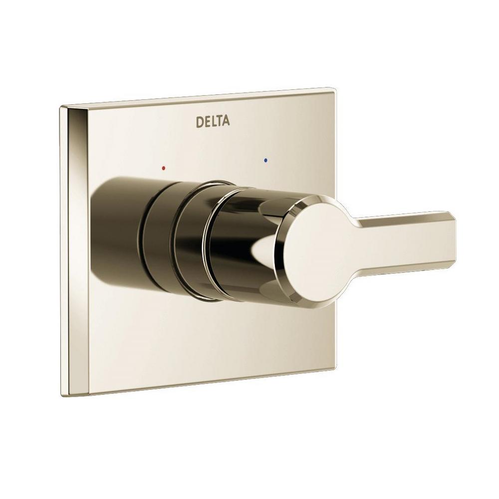 Delta Pivotal 1Handle WallMount Diverter Trim Kit in Polished Nickel