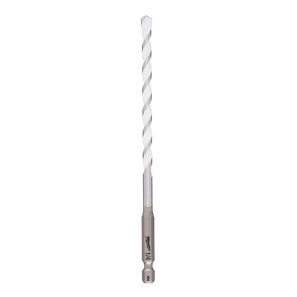 Milwaukee 1/4 in. Carbide Tipped Drill Bit for Drilling Natural Stone